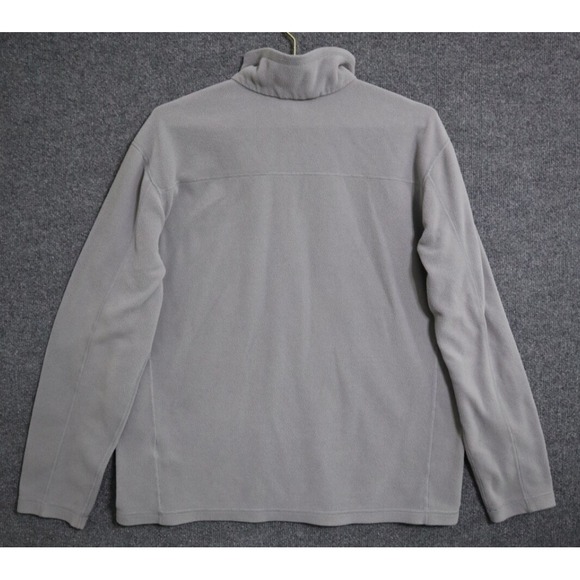 Patagonia Pullover Men Large Gray Micro D Fleece 1/2 Zip Mock Hiking Camping EUC - Picture 4 of 5